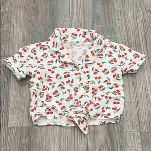 Cherry Button Down Shirt